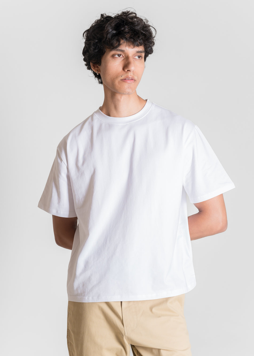 Stretch Box-Fit T-shirt — White