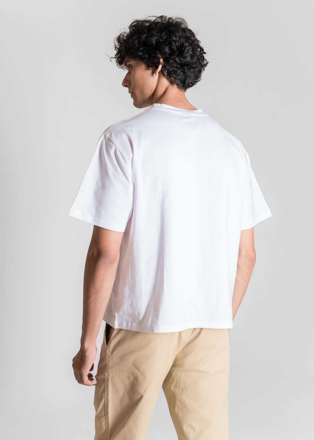 Stretch Box-Fit T-shirt — White