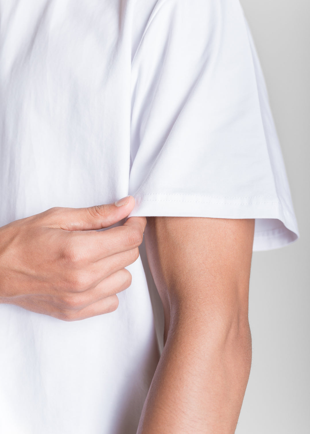 Stretch Box-Fit T-shirt — White