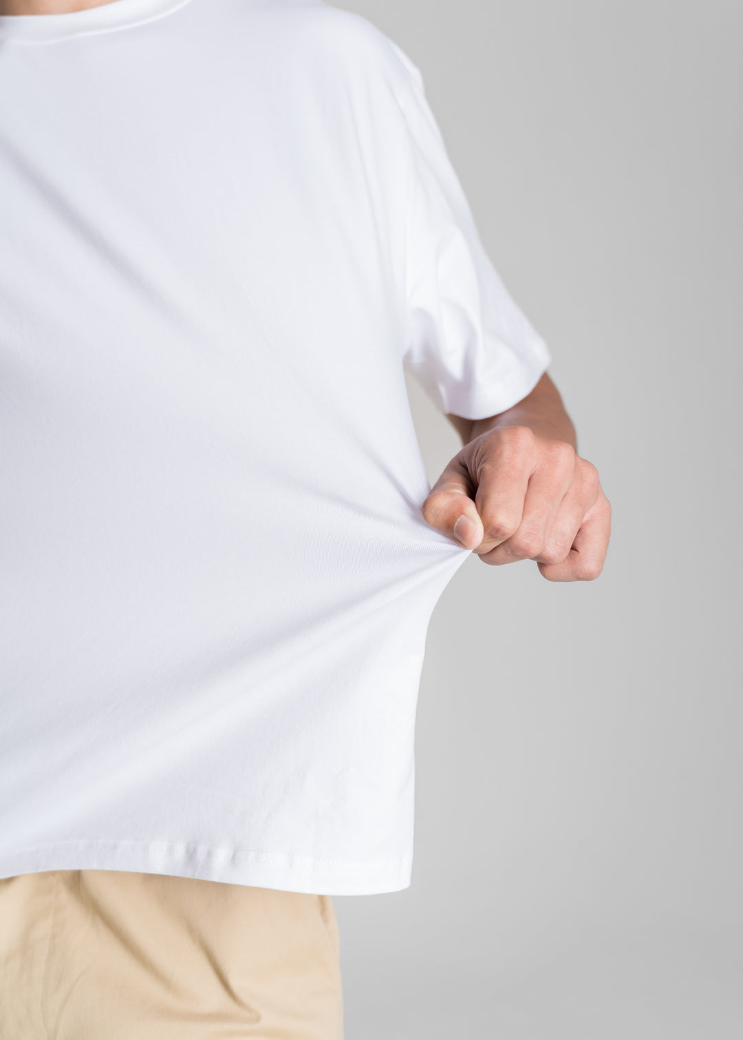 Stretch Box-Fit T-shirt — White