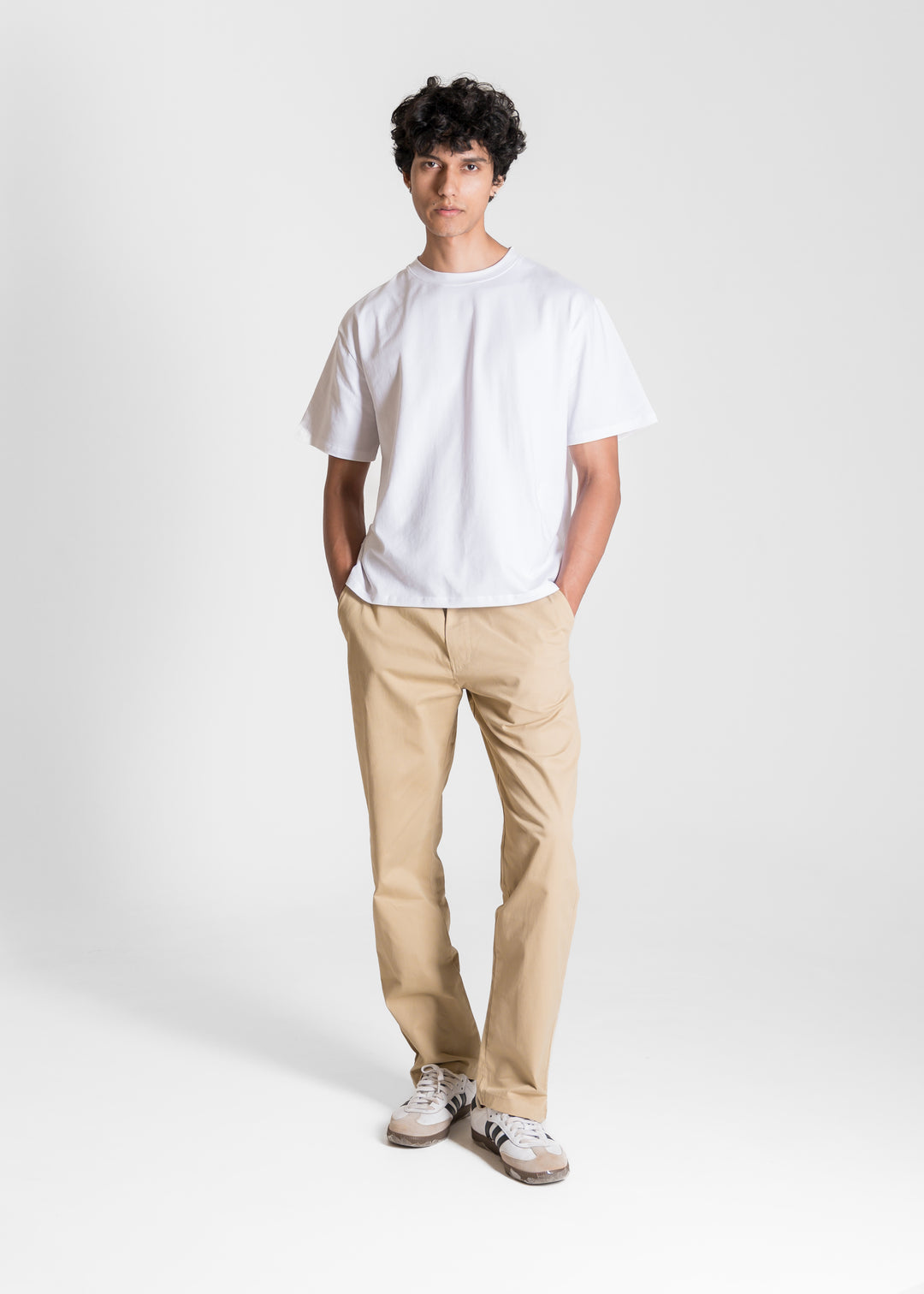 Stretch Box-Fit T-shirt — White