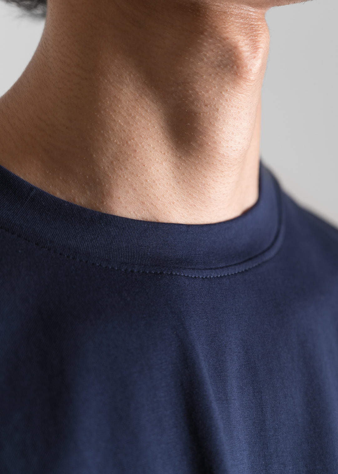 Stretch Box-Fit T-shirt — Navy Blue