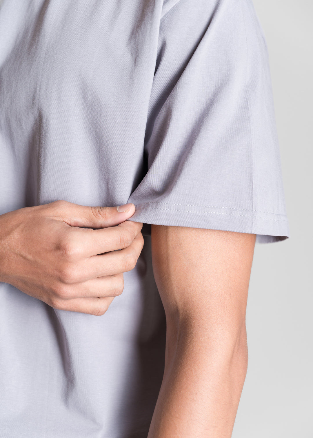 Stretch Box-Fit T-shirt — Steel Grey