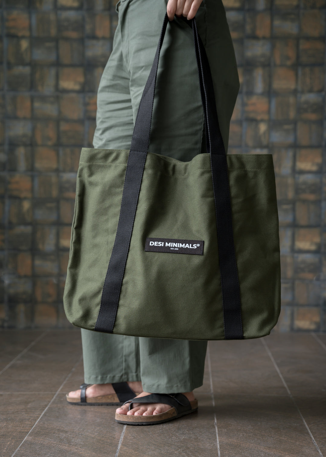 Heavy Duty Tote Bag — Moss
