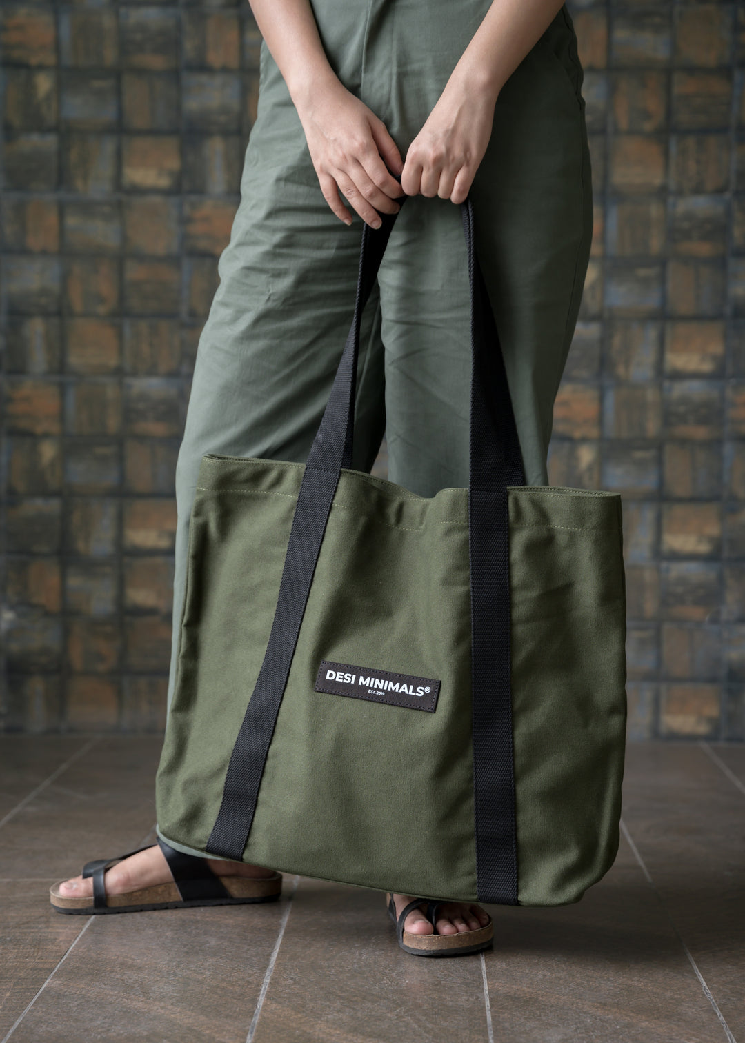 Heavy Duty Tote Bag — Moss