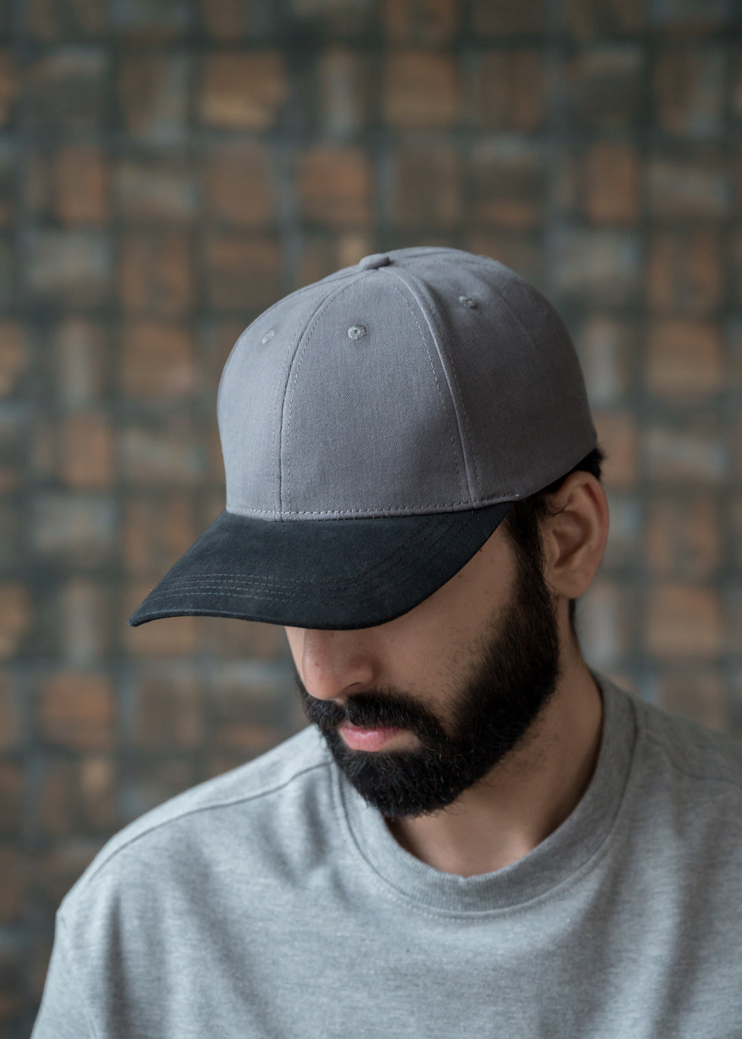 Dual Tone Twill Cap — Black & Grey