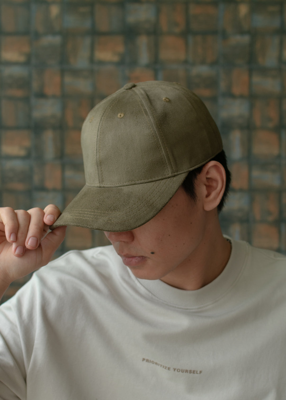 Suede Cap — Burnt Olive