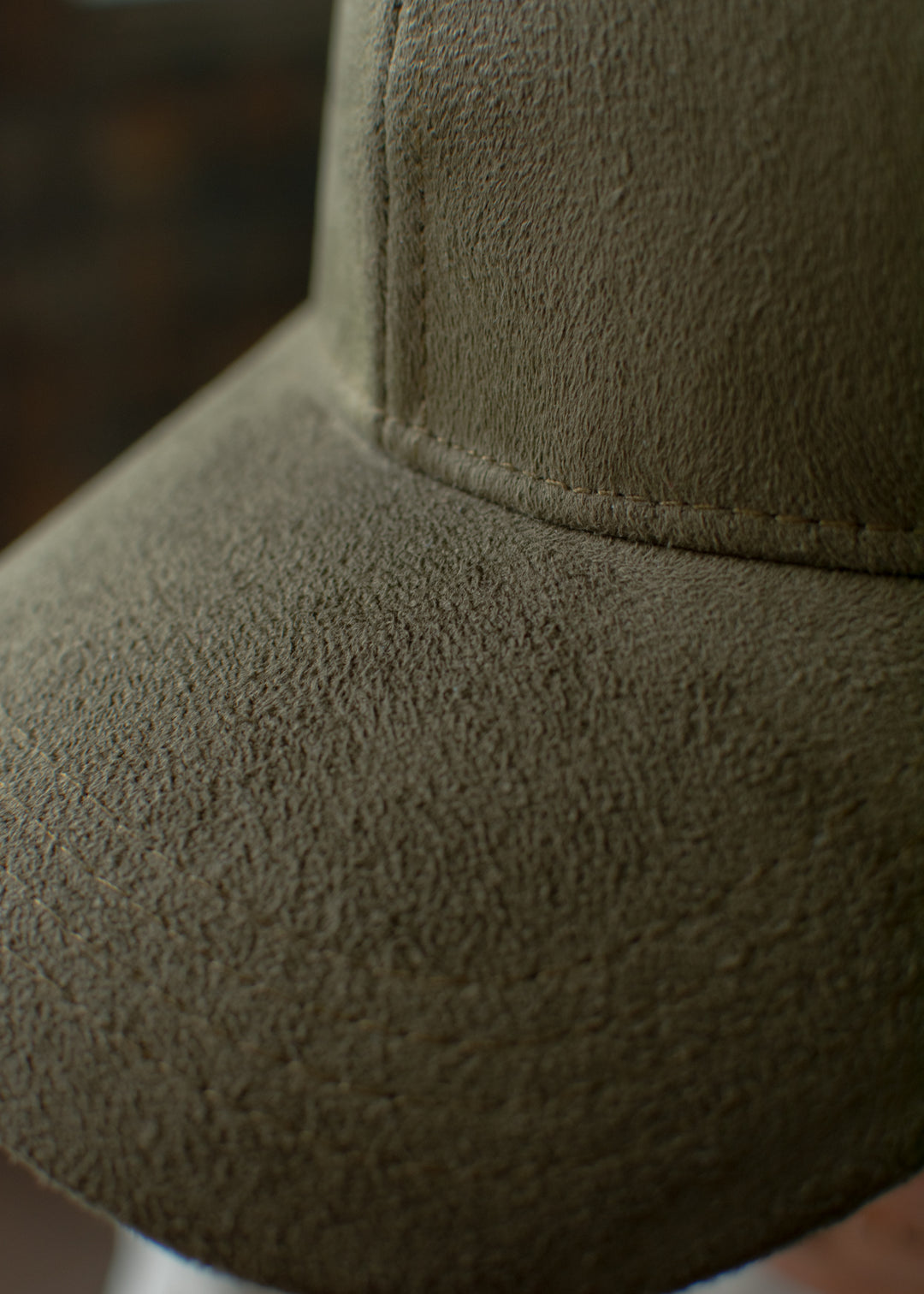 Suede Cap — Burnt Olive