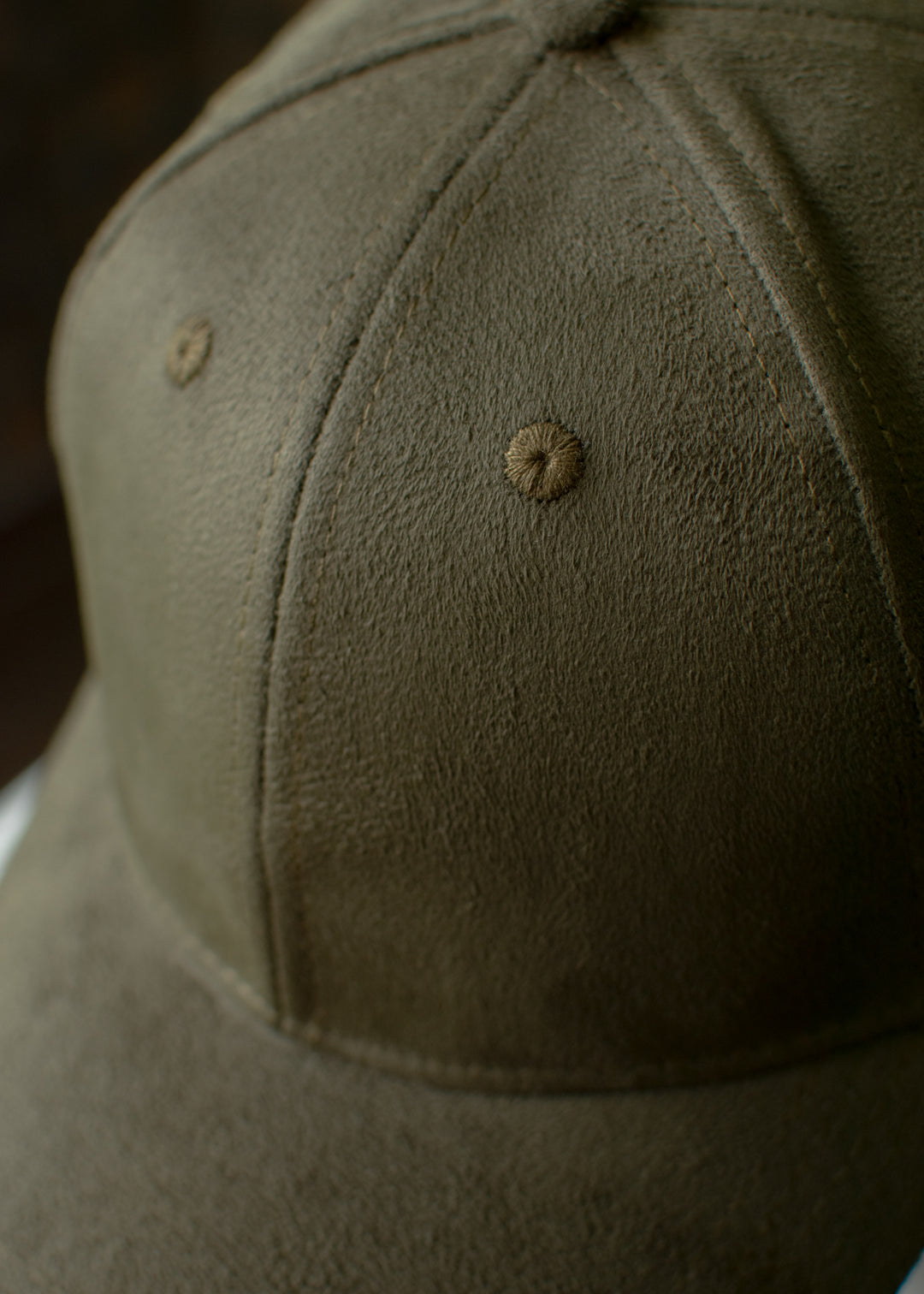 Suede Cap — Burnt Olive