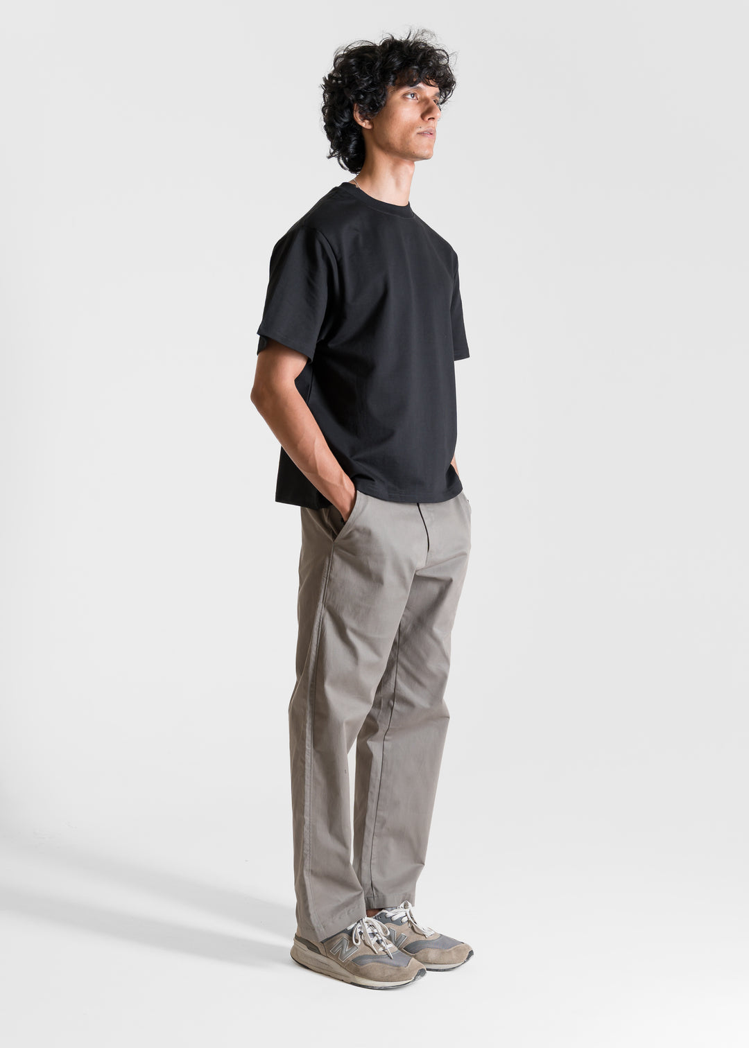 Heavy Box-Fit T-shirt — Black