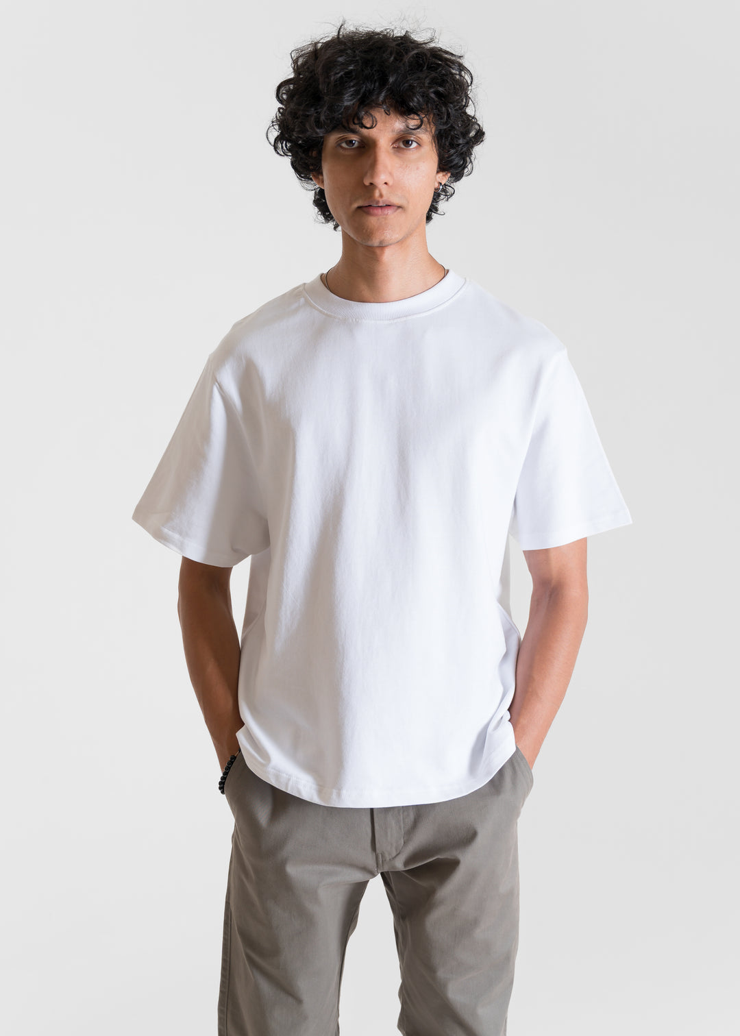 Heavy Box-Fit T-shirt — Off White