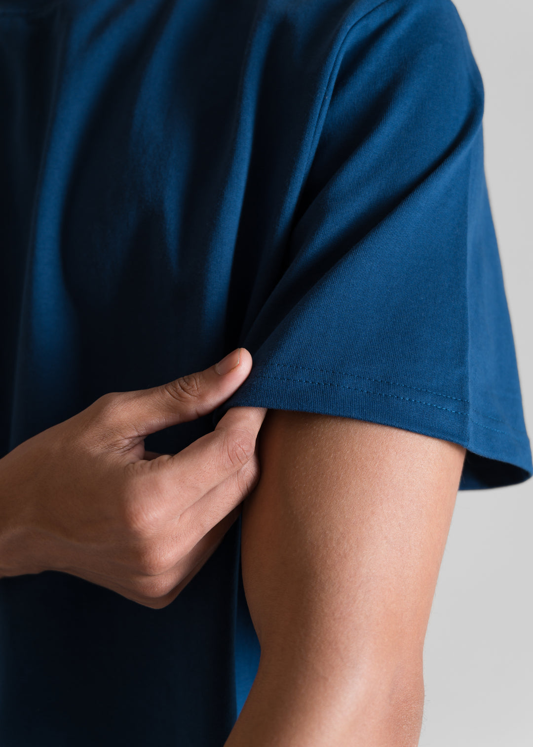 Heavy Box-Fit T-shirt — Dark Blue