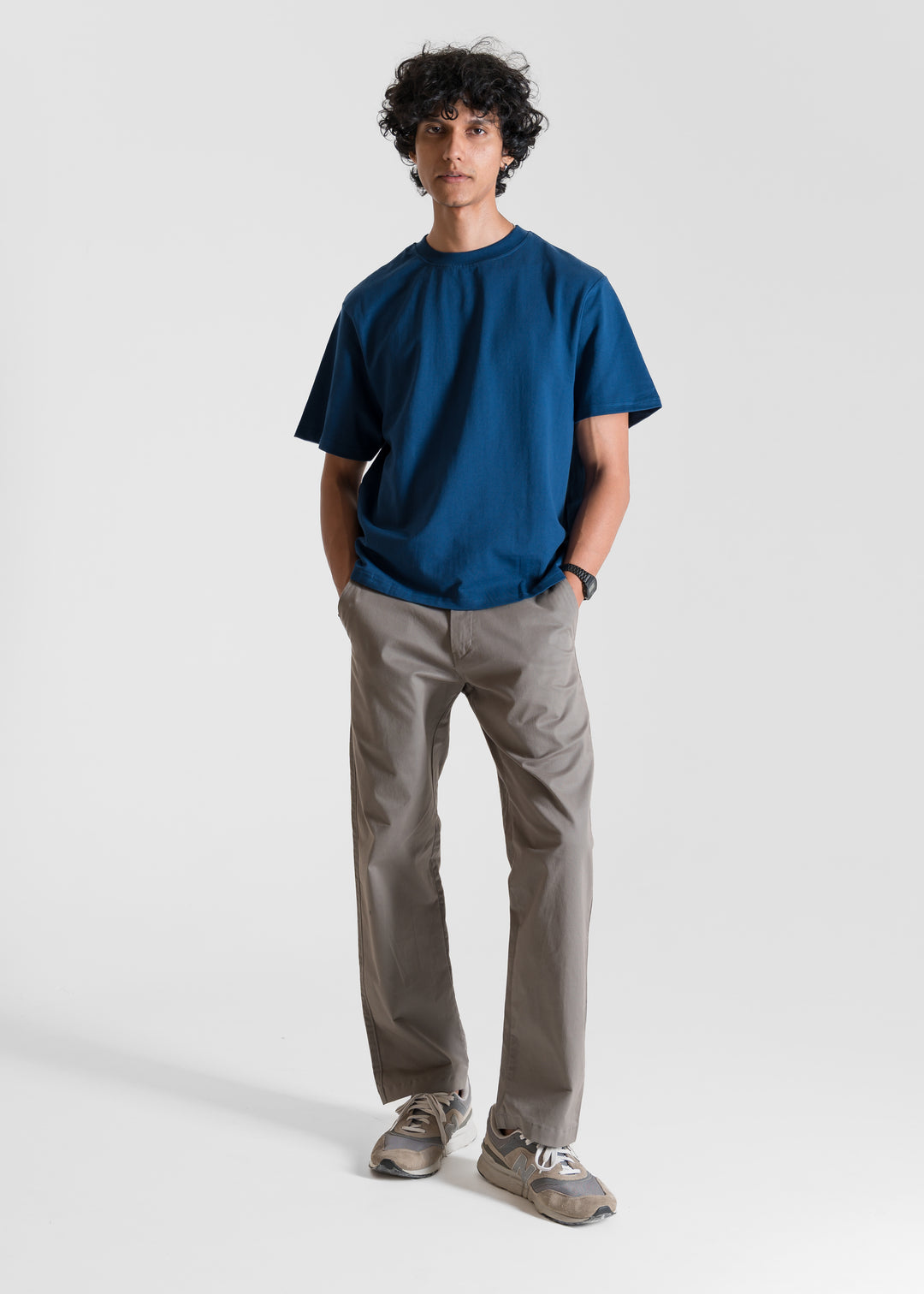 Heavy Box-Fit T-shirt — Dark Blue