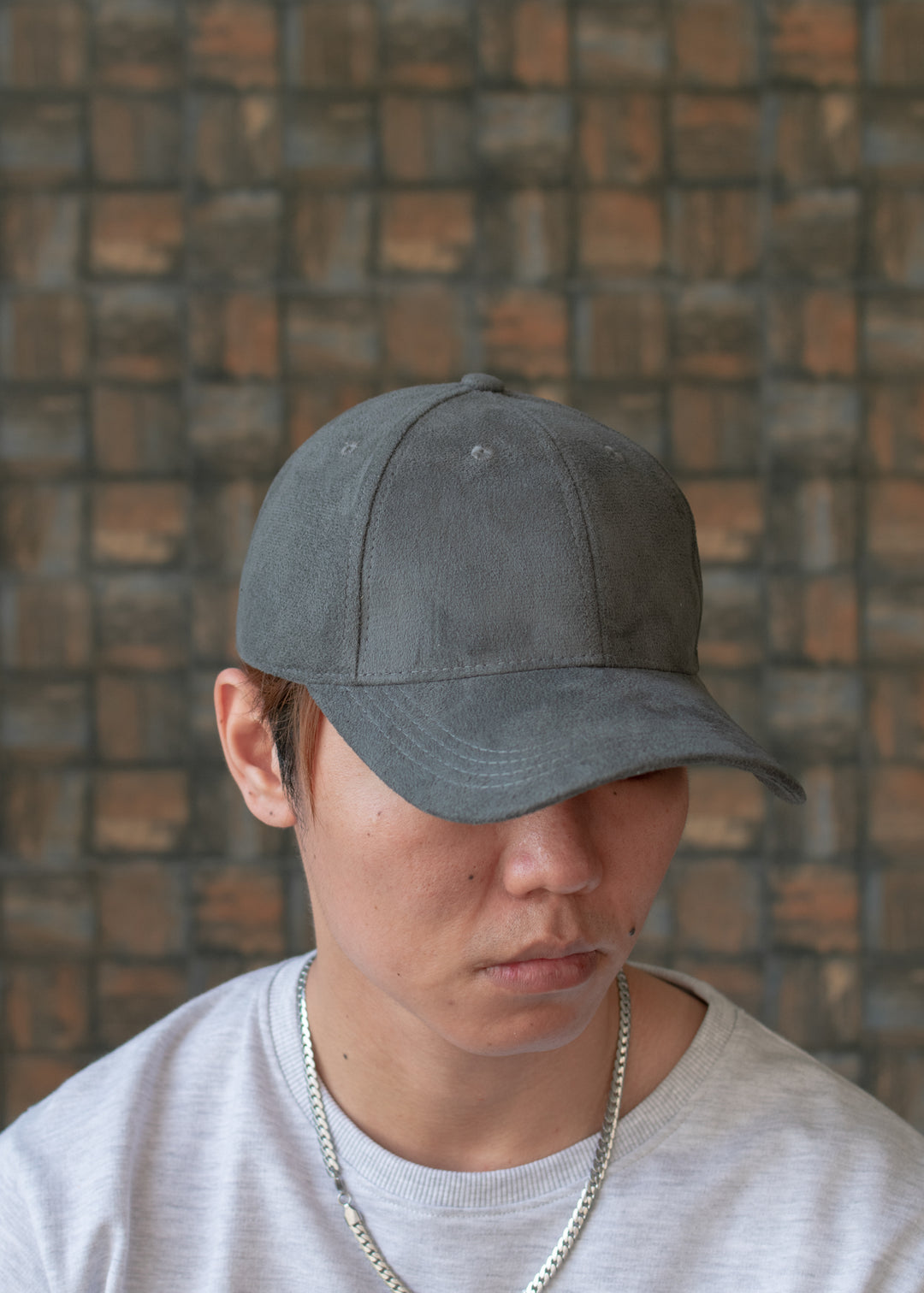 Suede Cap — Iron