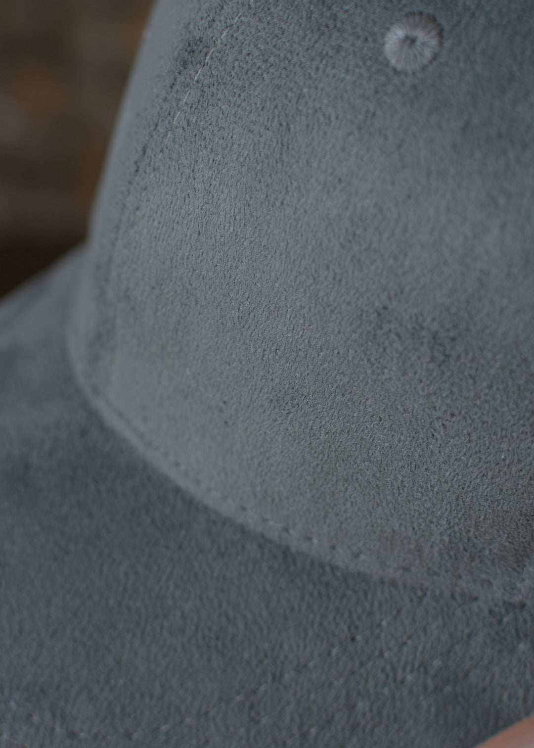 Suede Cap — Iron