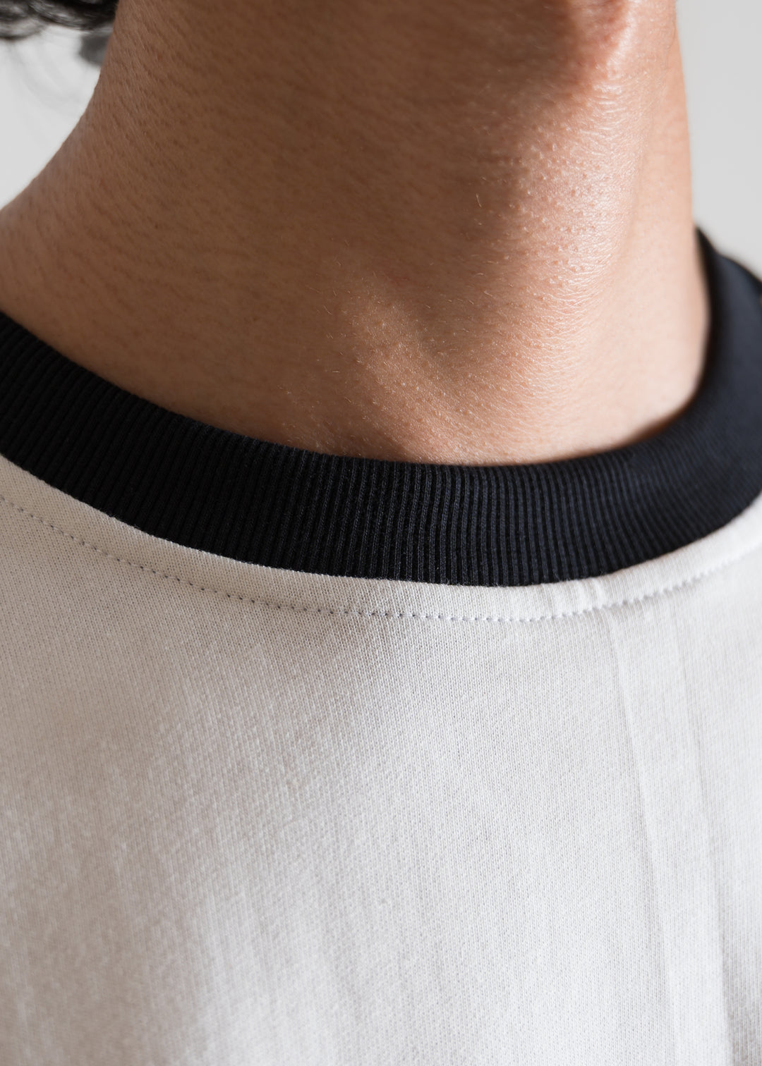 Heavy Relaxed Raglan T-shirt — Black & White