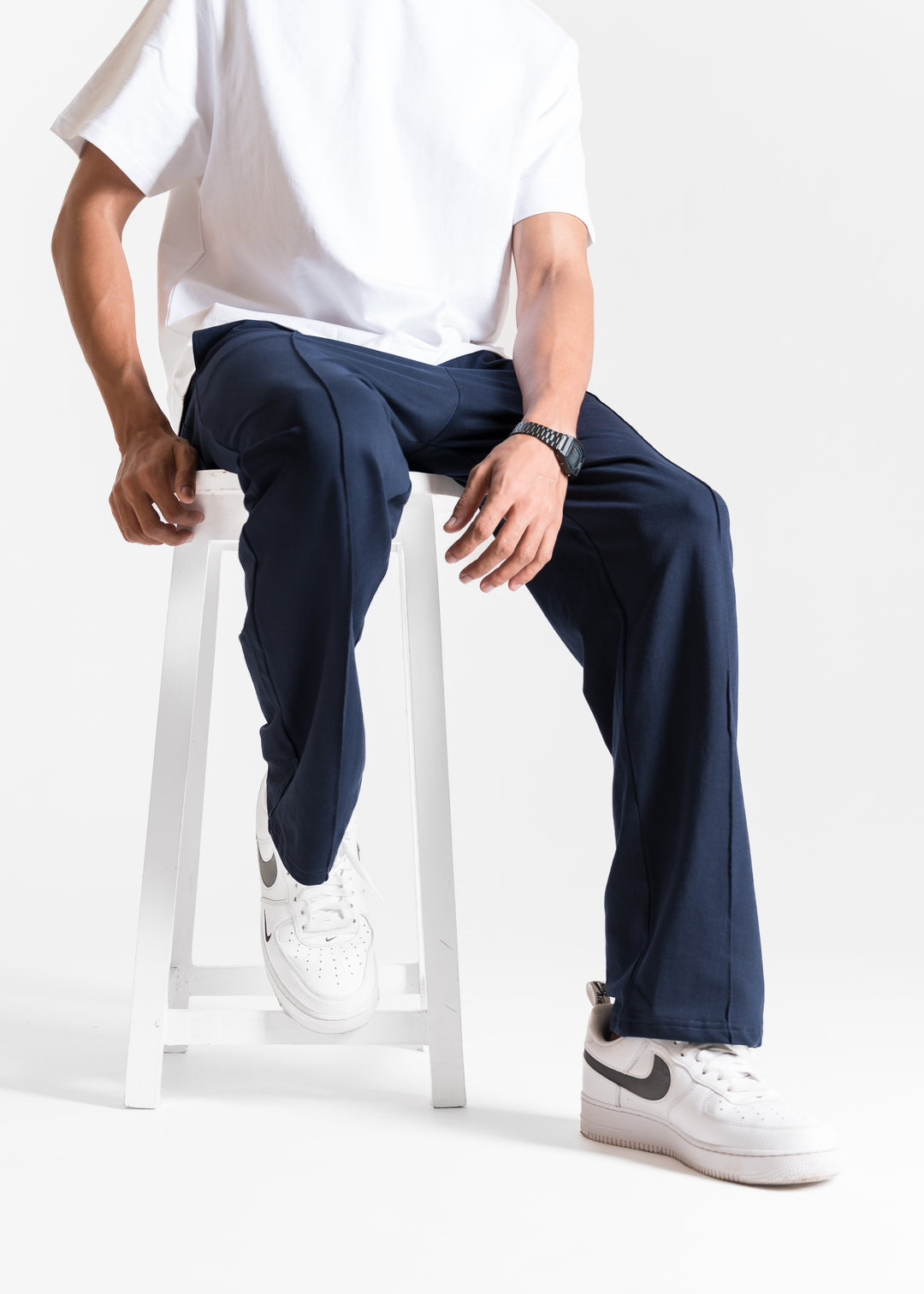 Lightweight Lounge Pants — Navy Blue