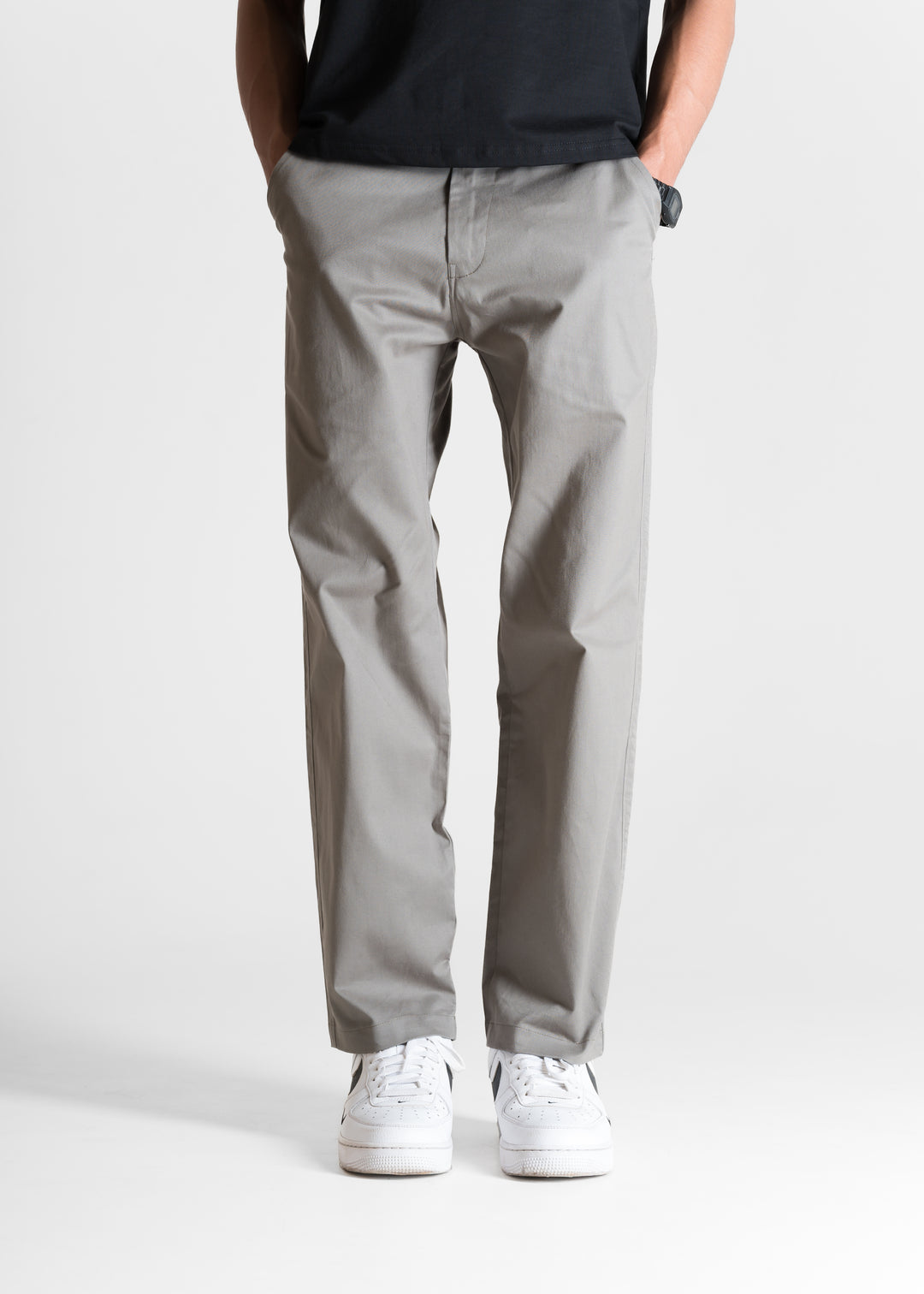 Classic Relaxed Chinos — Grey