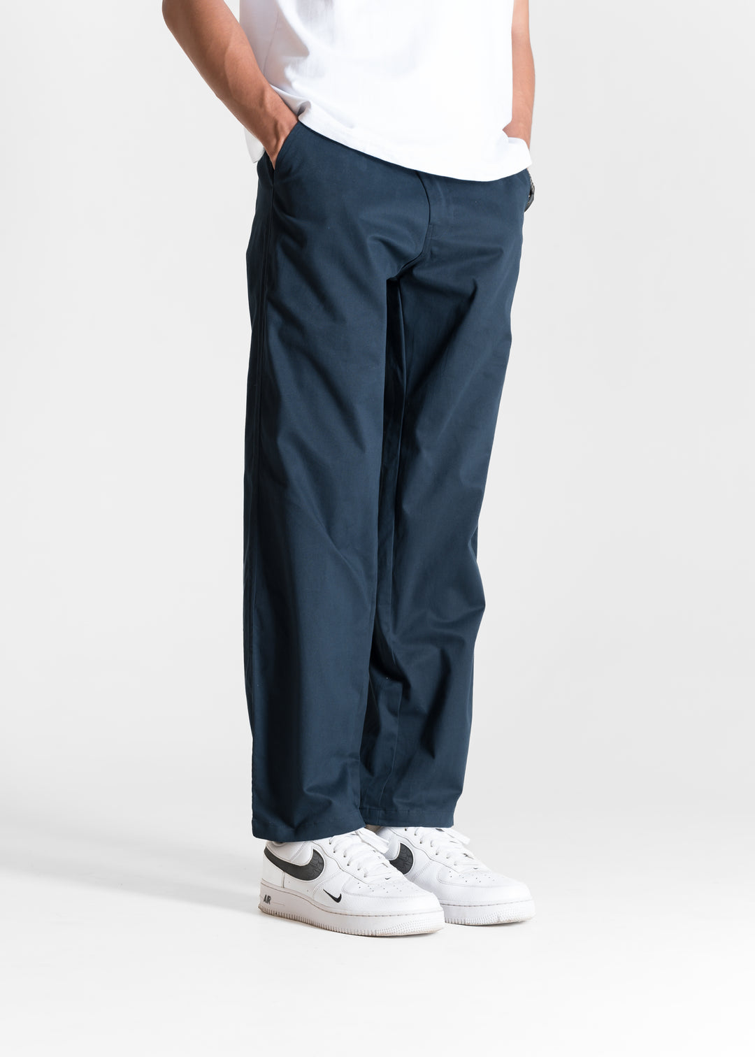Classic Relaxed Chinos — Navy Blue