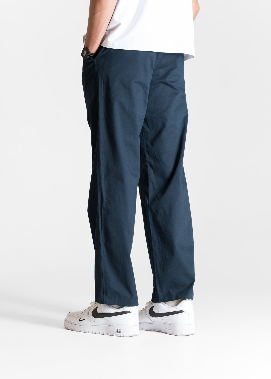 Classic Relaxed Chinos — Navy Blue