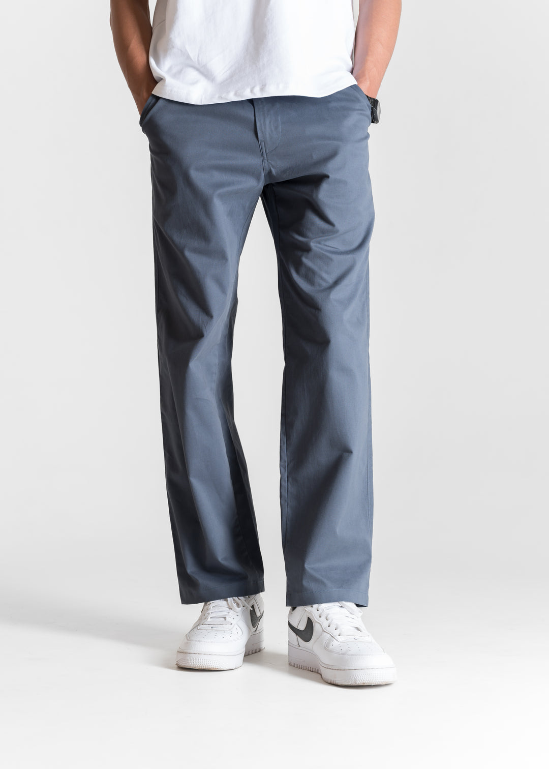 Classic Relaxed Chinos — Dark Grey