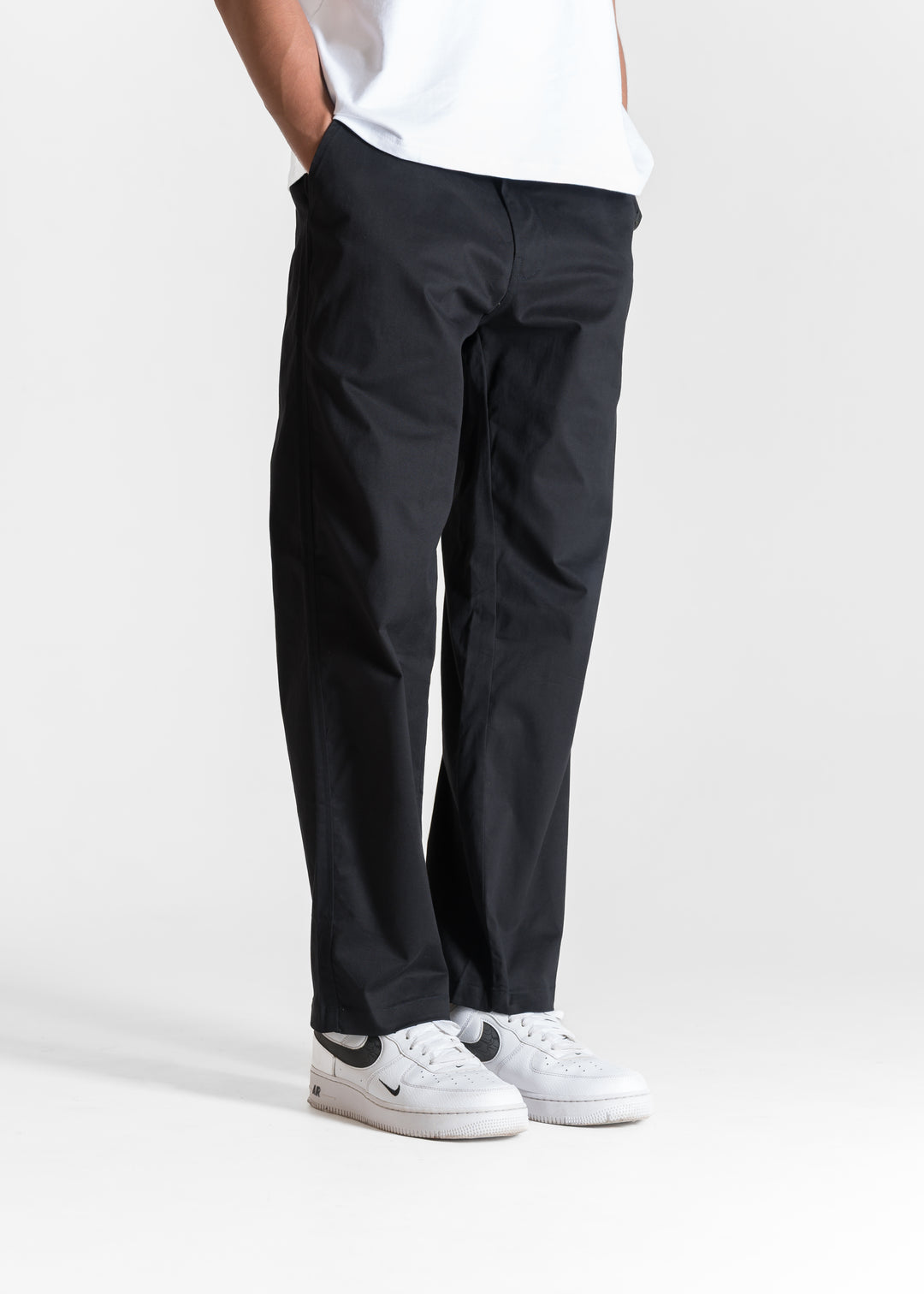 Classic Relaxed Chinos — Black