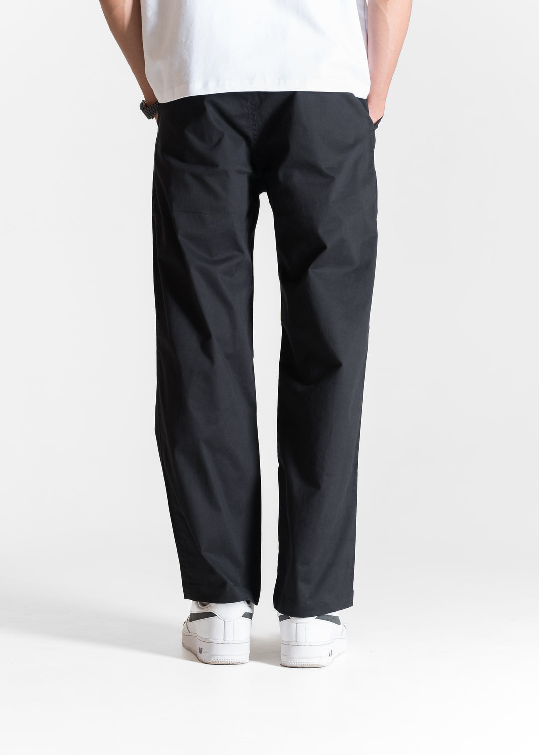 Classic Relaxed Chinos — Black