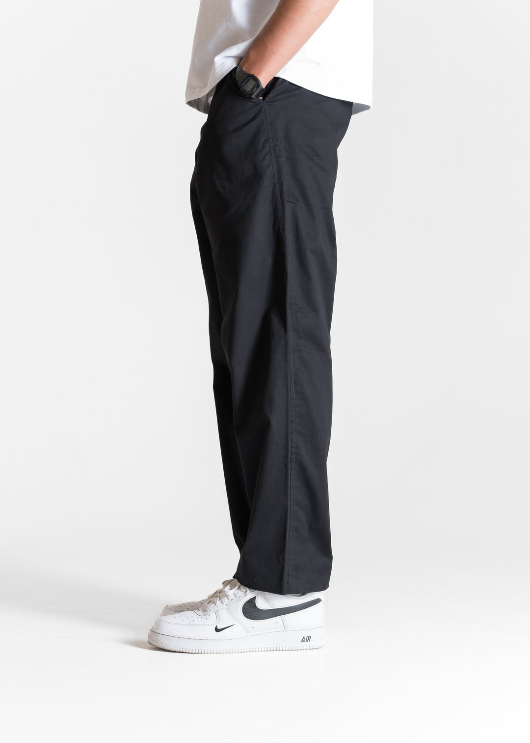 Classic Relaxed Chinos — Black