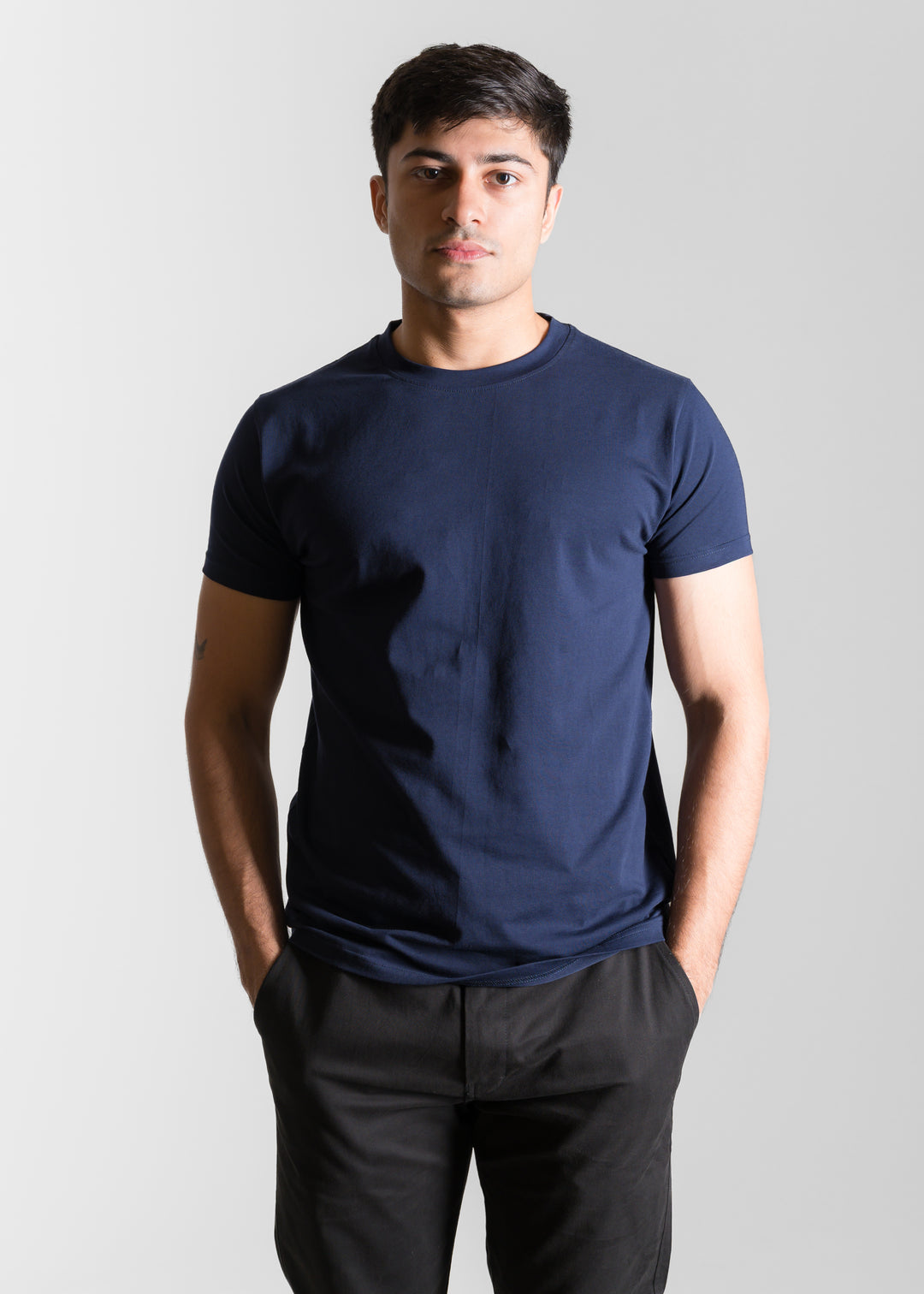 Stretch Slim Core T-shirt — Navy Blue