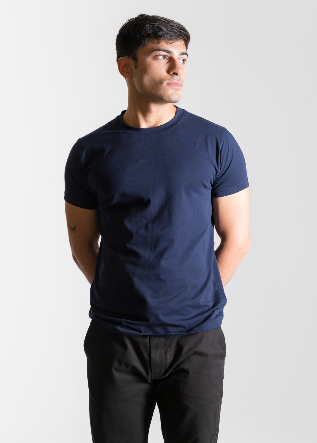 Stretch Slim Core T-shirt — Navy Blue