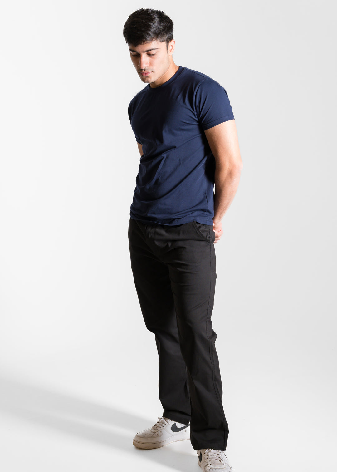 Stretch Slim Core T-shirt — Navy Blue