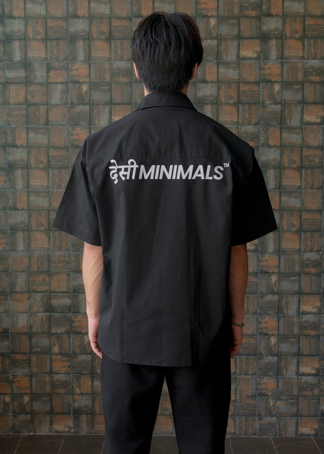 Desi Minimals Overshirt — Black