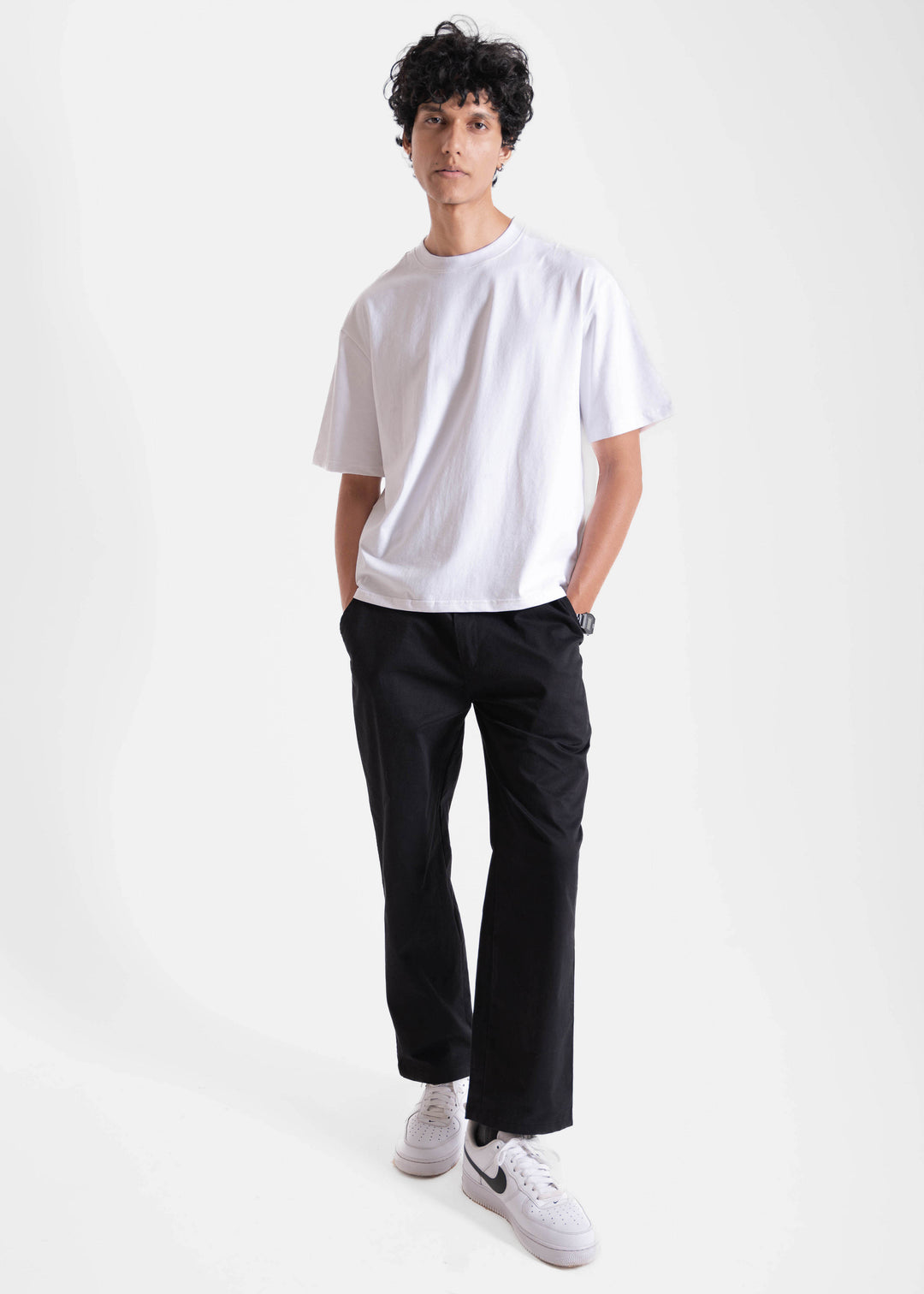 White — Box Fit (Cropped) T-Shirt