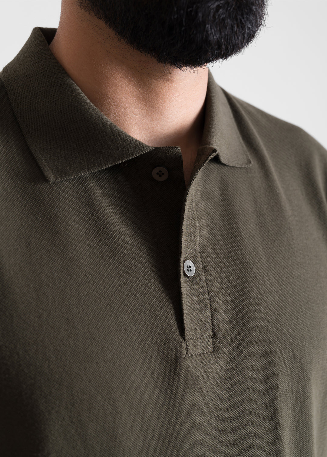 Olive — Cropped (Box Fit) Polo