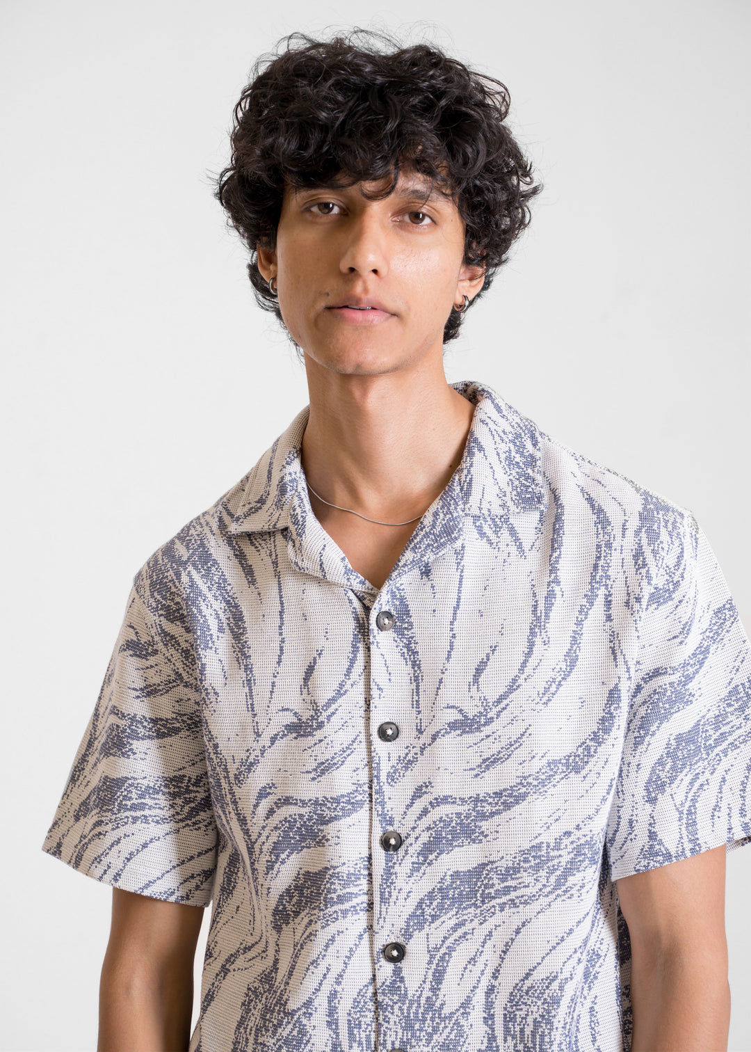 Blue — Textured Island Shirt