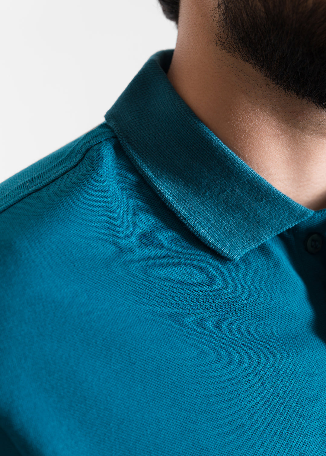 Teal — Cropped (Box Fit) Polo