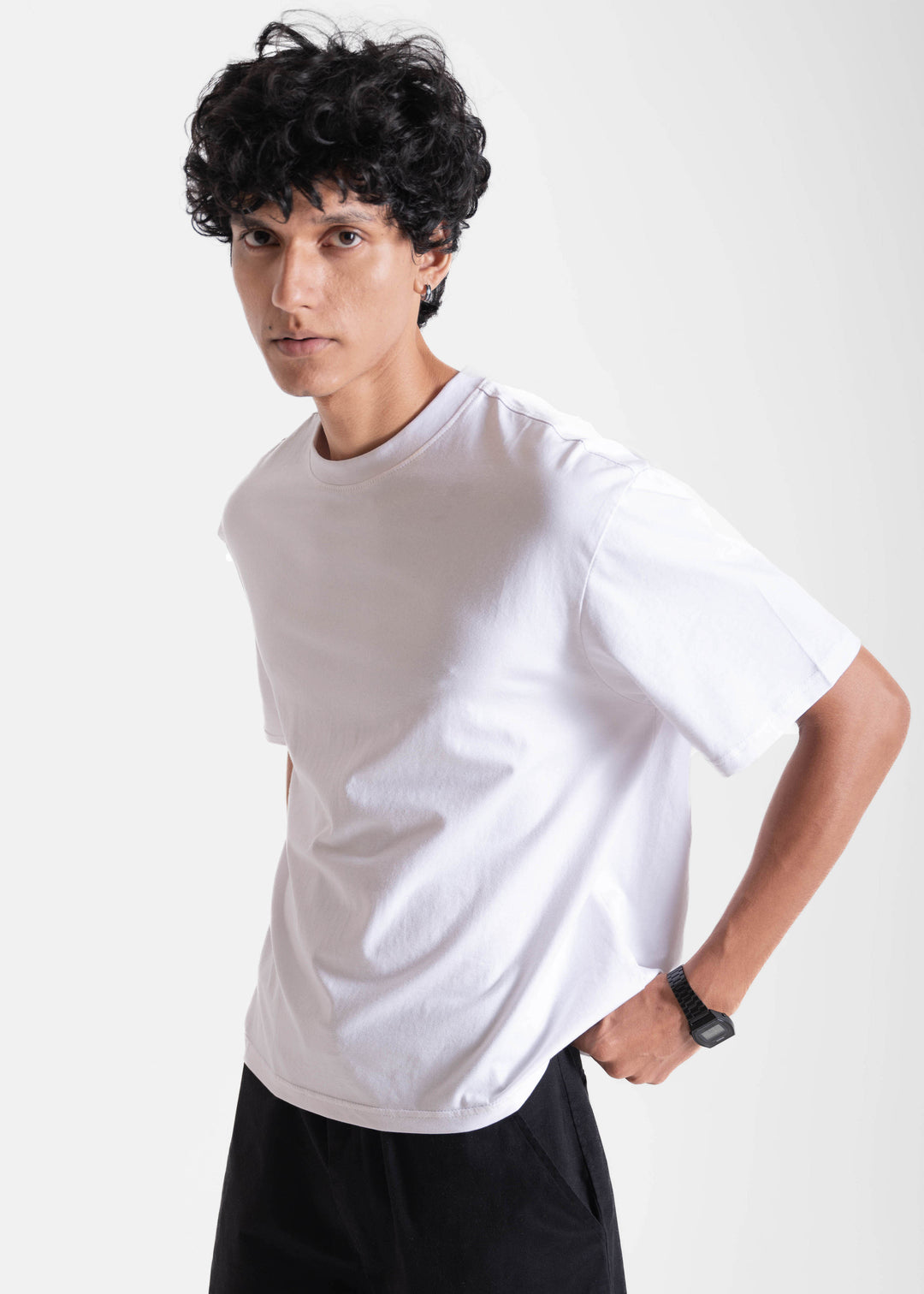 White — Box Fit (Cropped) T-Shirt