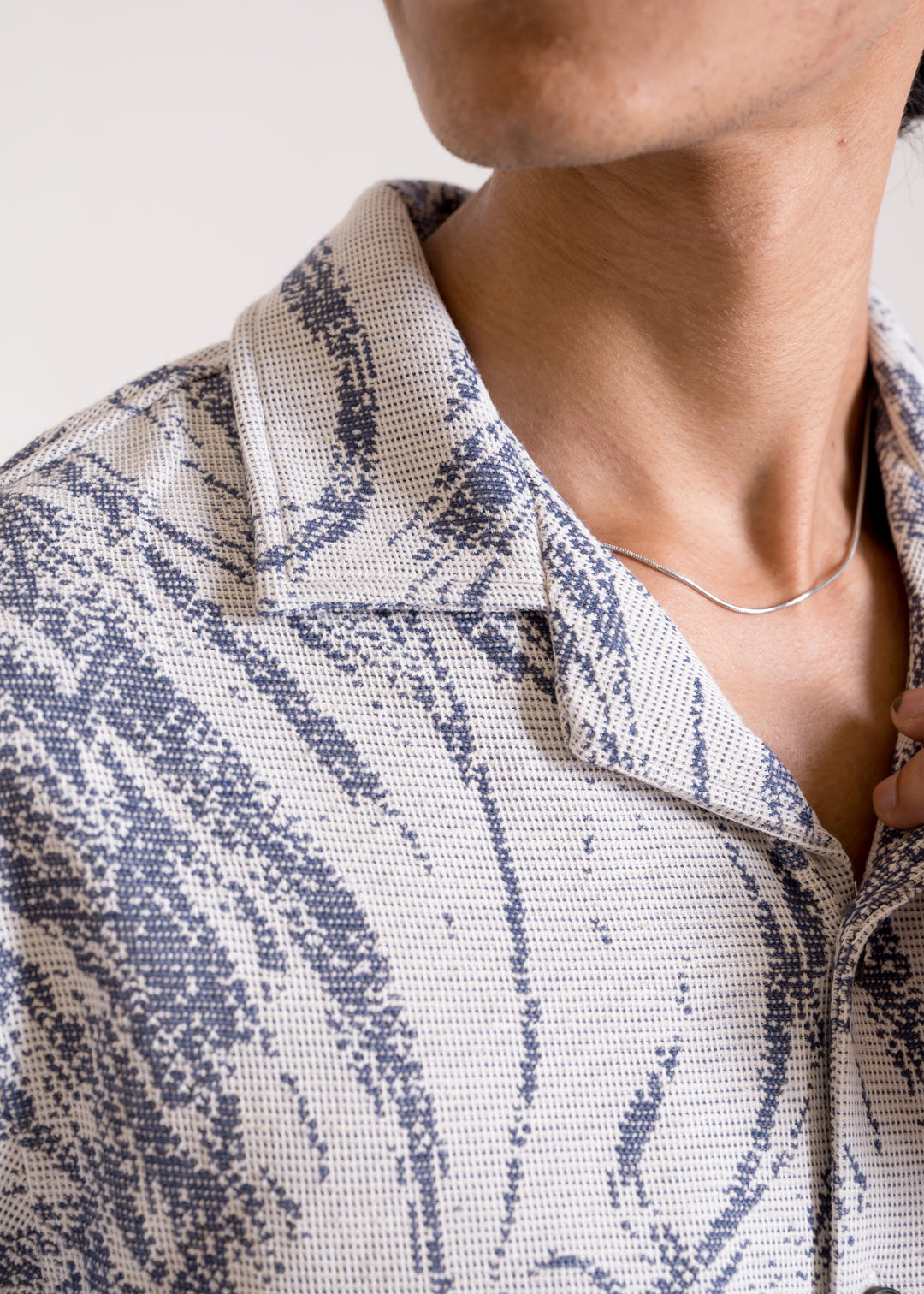 Blue — Textured Island Shirt