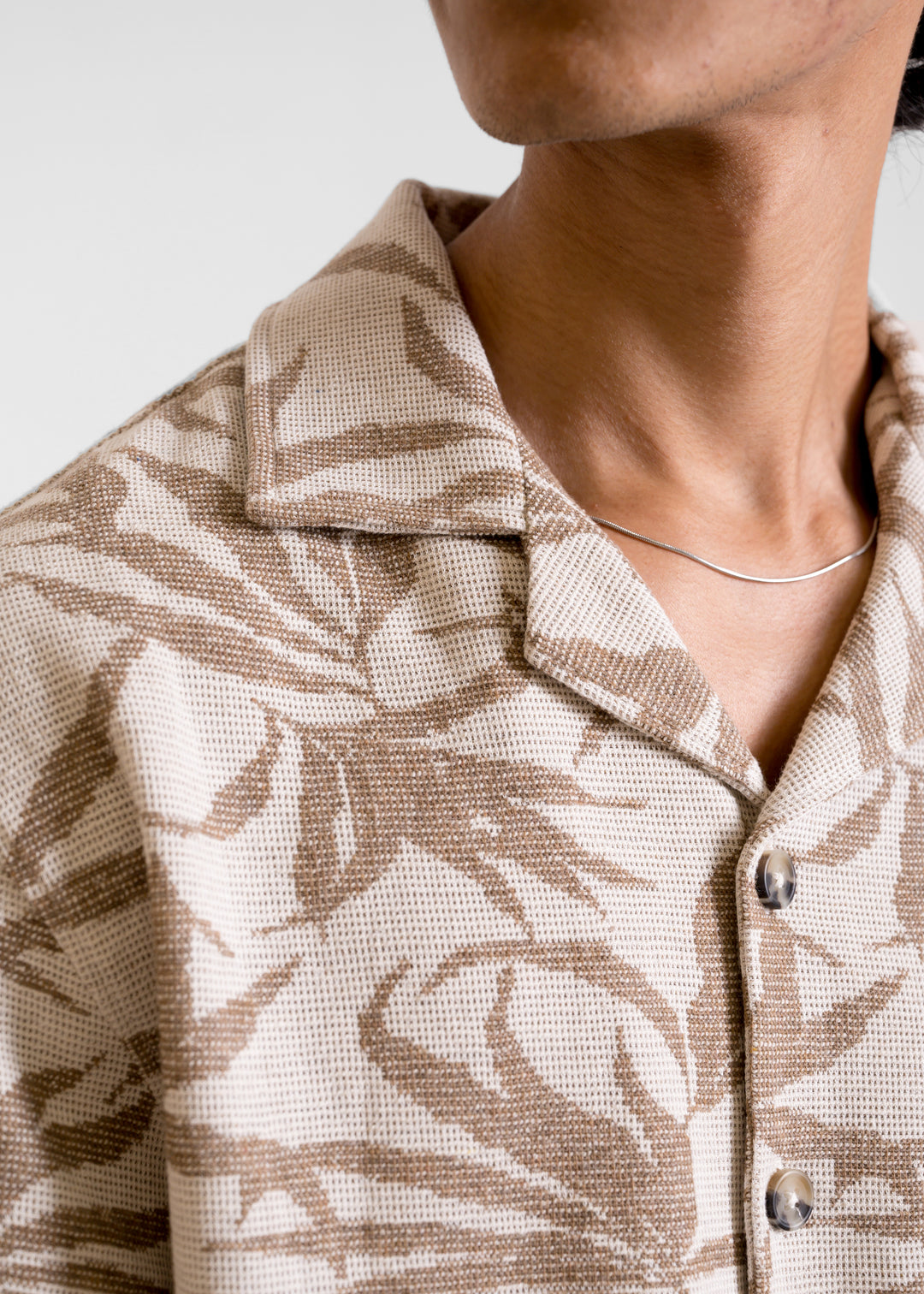 Beige — Textured Island Shirt