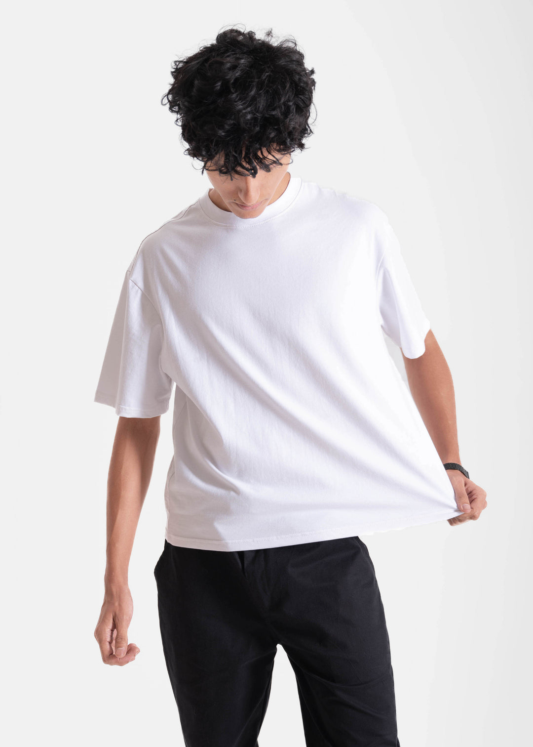 White — Box Fit (Cropped) T-Shirt