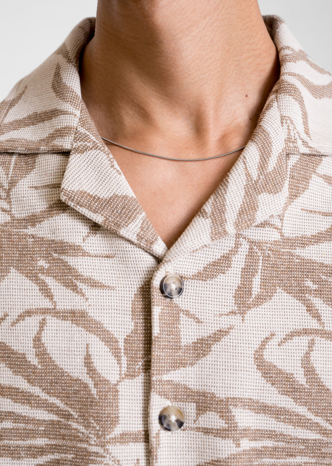 Beige — Textured Island Shirt