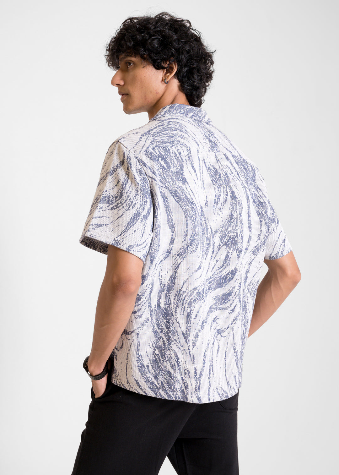 Blue — Textured Island Shirt