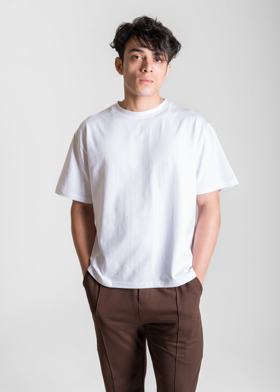 Stretch Box-Fit T-shirt — White