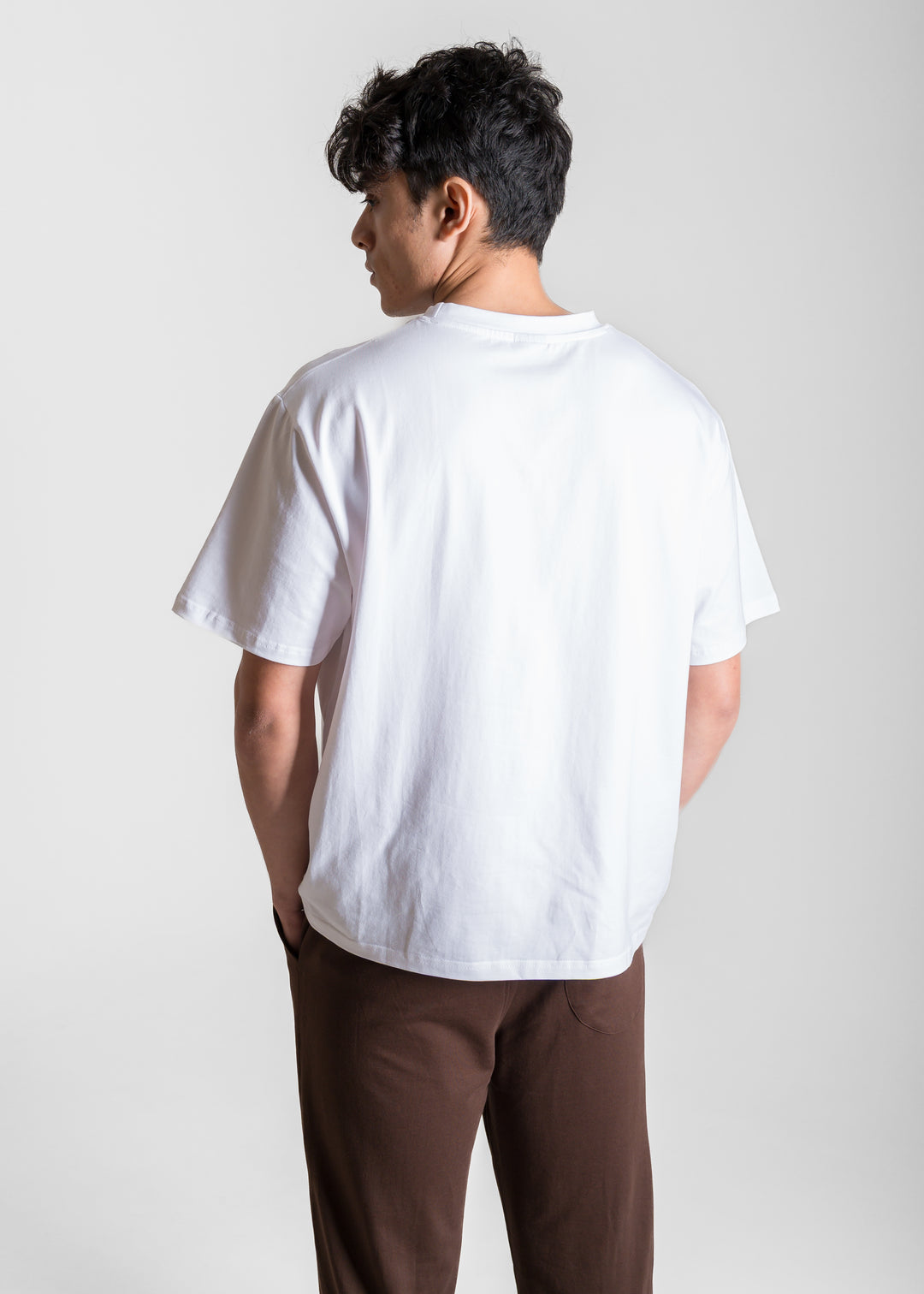 Stretch Box-Fit T-shirt — White