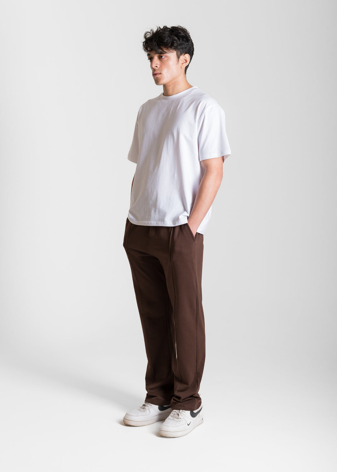 Stretch Box-Fit T-shirt — White