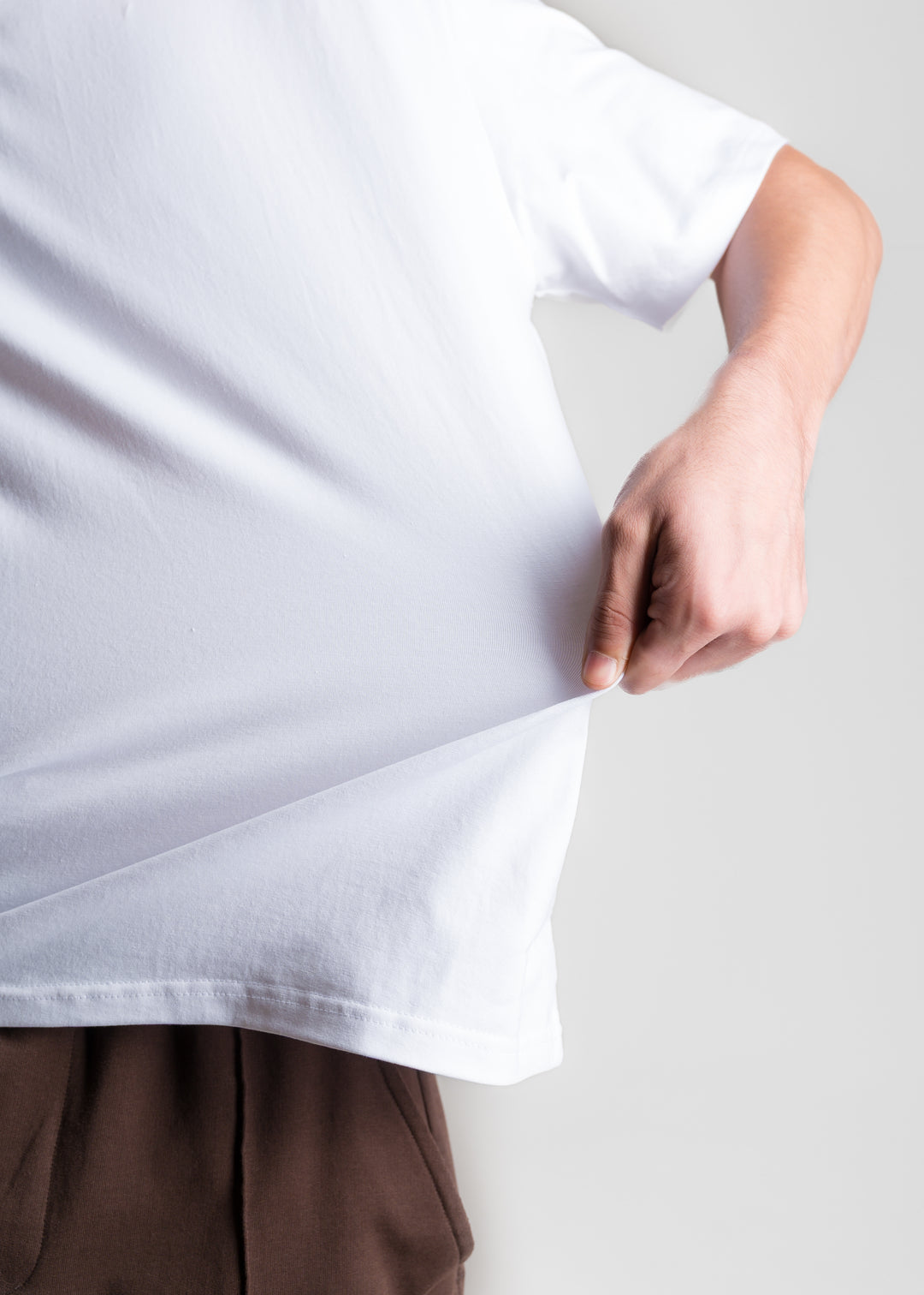 Stretch Box-Fit T-shirt — White