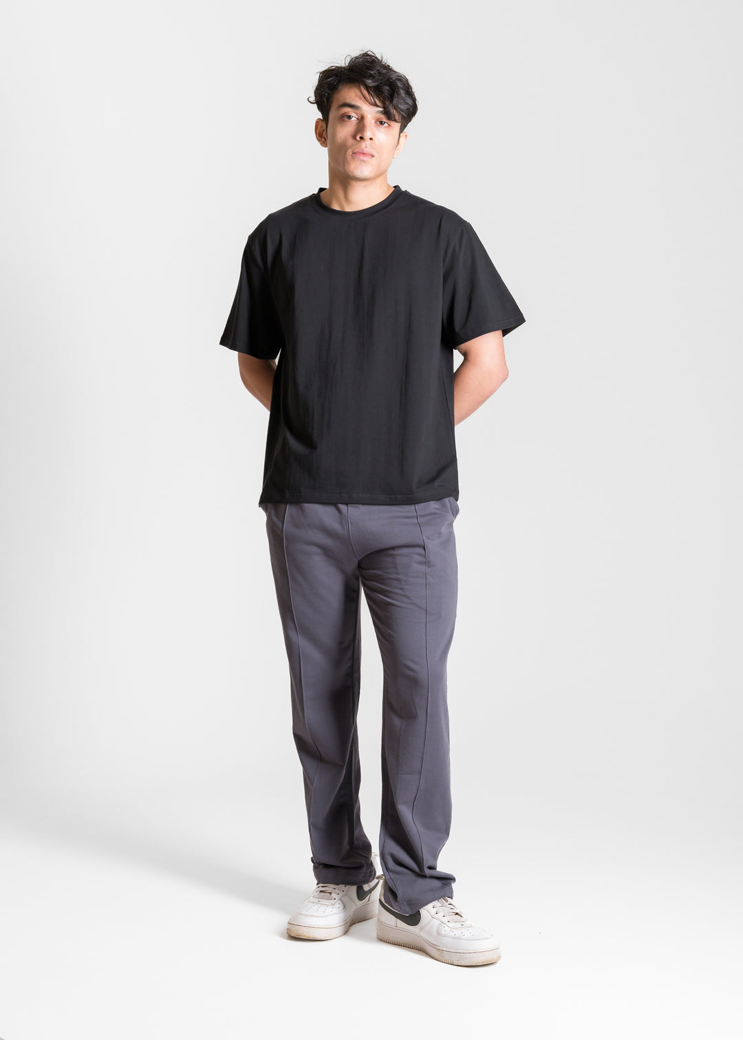 Stretch Box-Fit T-shirt — Black