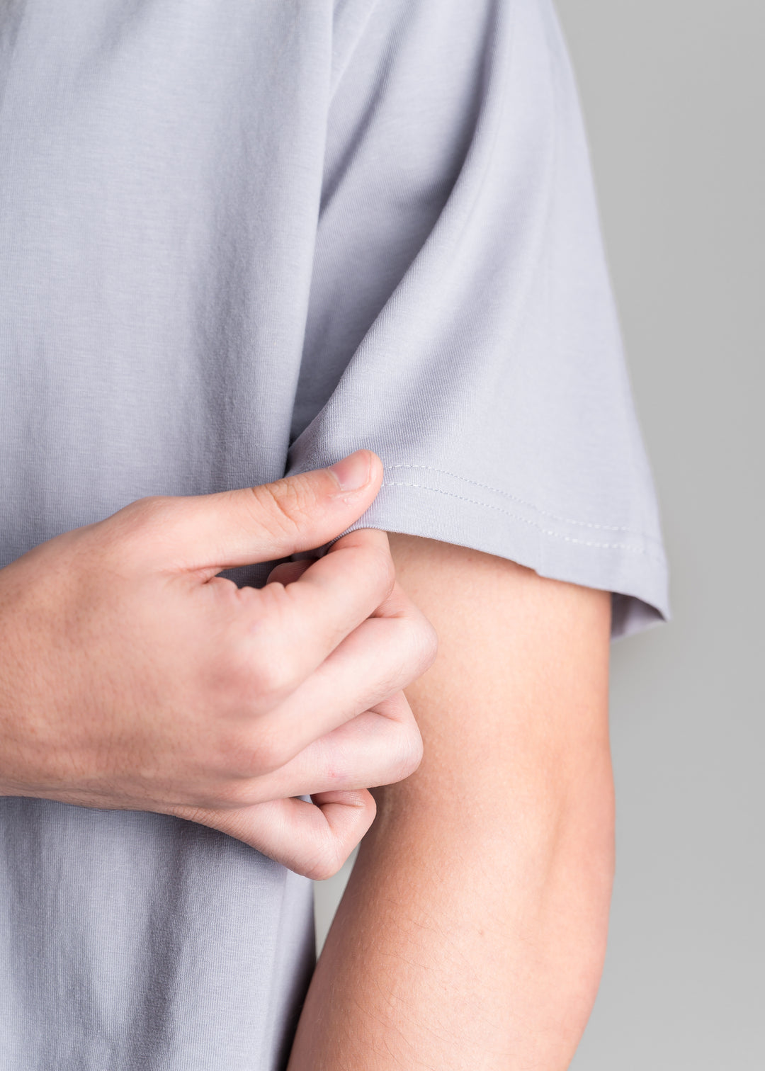 Stretch Box-Fit T-shirt — Steel Grey