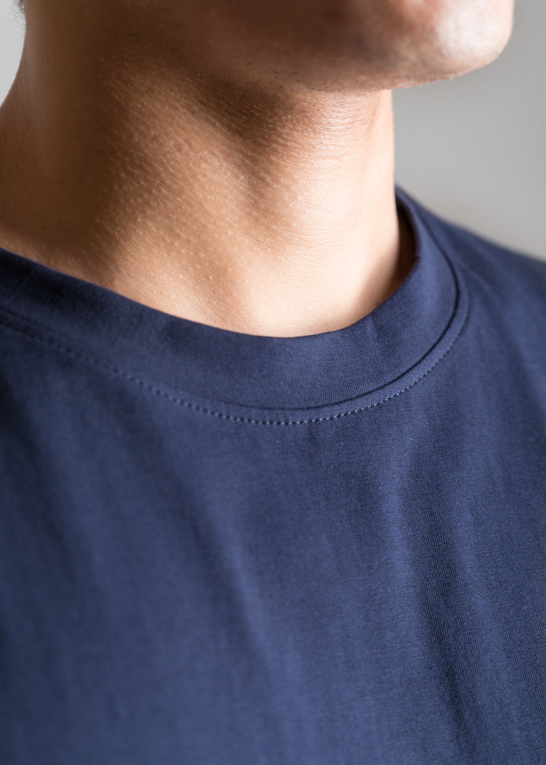 Stretch Box-Fit T-shirt — Navy Blue