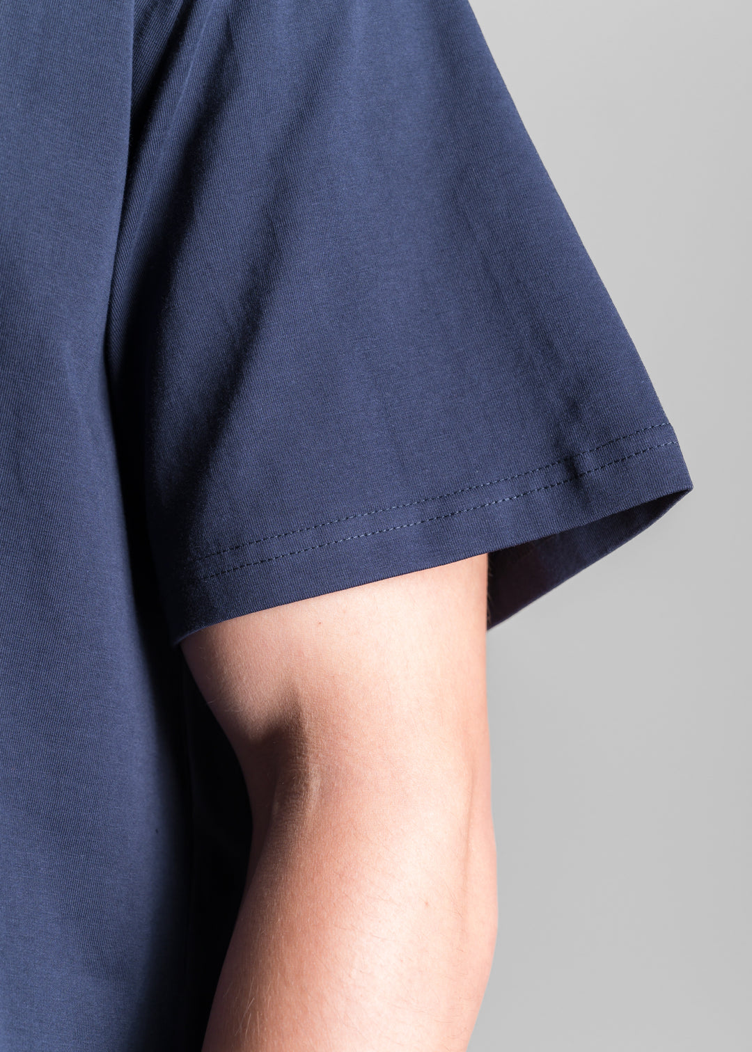 Stretch Box-Fit T-shirt — Navy Blue